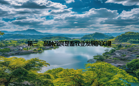 第三, 品种改良是畜牧业发展的关键