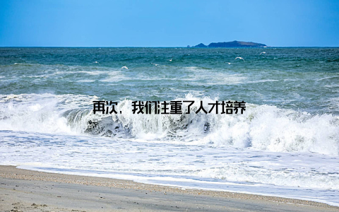 再次, 我们注重了人才培养