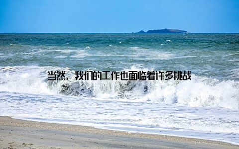 当然, 我们的工作也面临着许多挑战