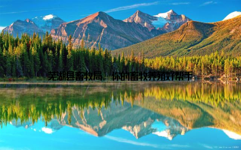 芜湖县畜牧局, 你的畜牧养殖好帮手