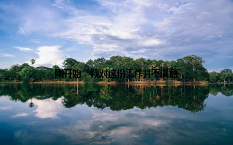 刚开始, 我对这份工作并不满意